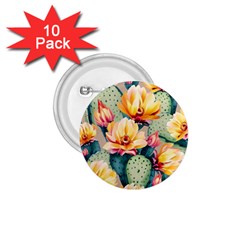 Prickly Pear Cactus Flower Plant 1 75  Buttons (10 Pack) by Ravend