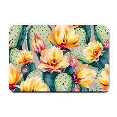 Prickly Pear Cactus Flower Plant Small Doormat by Ravend