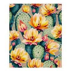 Prickly Pear Cactus Flower Plant Shower Curtain 60  X 72  (medium)  by Ravend