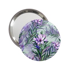 Beautiful Rosemary Floral Pattern 2 25  Handbag Mirrors by Ravend