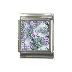 Beautiful Rosemary Floral Pattern Italian Charm (13mm) by Ravend