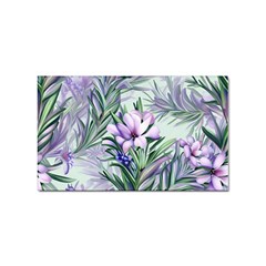 Beautiful Rosemary Floral Pattern Sticker (rectangular) by Ravend