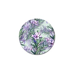 Beautiful Rosemary Floral Pattern Golf Ball Marker (4 Pack) by Ravend