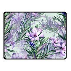 Beautiful Rosemary Floral Pattern Two Sides Fleece Blanket (small) by Ravend