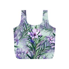 Beautiful Rosemary Floral Pattern Full Print Recycle Bag (s) by Ravend