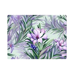 Beautiful Rosemary Floral Pattern Premium Plush Fleece Blanket (mini) by Ravend