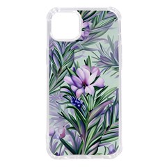 Beautiful Rosemary Floral Pattern Iphone 14 Plus Tpu Uv Print Case