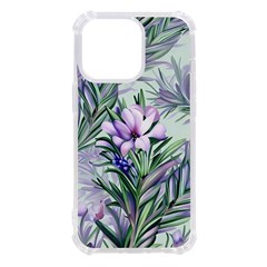 Beautiful Rosemary Floral Pattern Iphone 13 Pro Tpu Uv Print Case