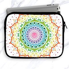 Mandala Pattern Rainbow Pride Apple Ipad 2/3/4 Zipper Cases by Ravend