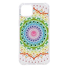 Mandala Pattern Rainbow Pride Iphone 14 Plus Tpu Uv Print Case by Ravend