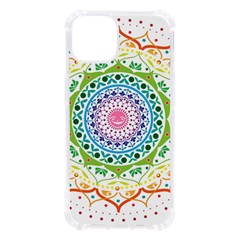 Mandala Pattern Rainbow Pride Iphone 13 Tpu Uv Print Case by Ravend