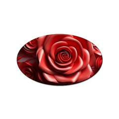 Roses Flowers Plant Sticker Oval (100 Pack) by Ravend