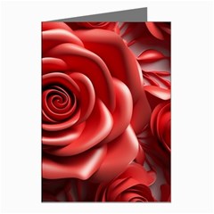 Roses Flowers Plant Greeting Cards (pkg Of 8)