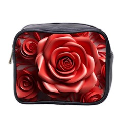 Roses Flowers Plant Mini Toiletries Bag (two Sides) by Ravend