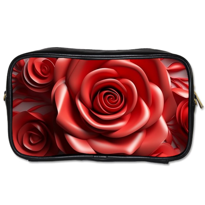 Roses Flowers Plant Toiletries Bag (Two Sides)