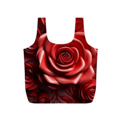 Roses Flowers Plant Full Print Recycle Bag (s) by Ravend