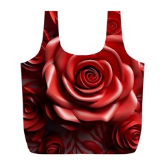 Roses Flowers Plant Full Print Recycle Bag (l) by Ravend