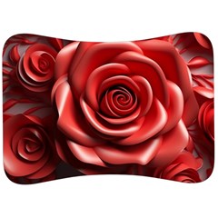 Roses Flowers Plant Velour Seat Head Rest Cushion by Ravend