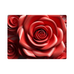 Roses Flowers Plant Premium Plush Fleece Blanket (mini) by Ravend