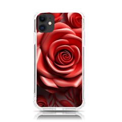 Roses Flowers Plant Iphone 11 Tpu Uv Print Case by Ravend