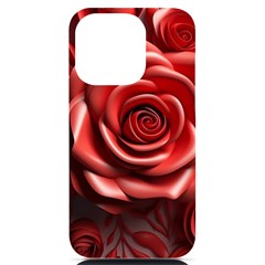 Roses Flowers Plant Iphone 14 Pro Black Uv Print Case