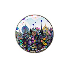 Flower Flowers Flora Floral Nature Watercolor Art Texture Hat Clip Ball Marker (4 Pack) by Ravend