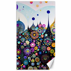 Flower Flowers Flora Floral Nature Watercolor Art Texture Canvas 40  X 72  by Ravend