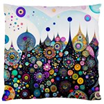 Flower Flowers Flora Floral Nature Watercolor Art Texture Large Premium Plush Fleece Cushion Case (One Side) Front