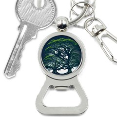 Tree Leaf Green Forest Wood Natural Nature Bottle Opener Key Chain by Ravend