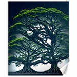 Tree Leaf Green Forest Wood Natural Nature Canvas 11  x 14  10.95 x13.48  Canvas - 1