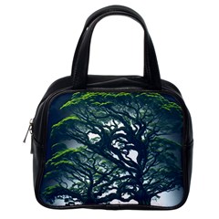 Tree Leaf Green Forest Wood Natural Nature Classic Handbag (one Side) by Ravend