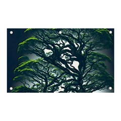 Tree Leaf Green Forest Wood Natural Nature Banner And Sign 5  X 3  by Ravend