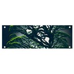 Tree Leaf Green Forest Wood Natural Nature Banner and Sign 6  x 2  Front