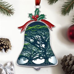 Tree Leaf Green Forest Wood Natural Nature Metal Holly Leaf Bell Ornament