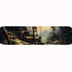 Fantasy Landscape Foggy Mysterious Large Bar Mat by Ravend