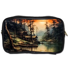 Fantasy Landscape Foggy Mysterious Toiletries Bag (one Side) by Ravend