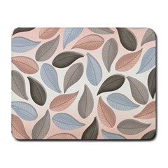 Leaves Pastel Background Nature Small Mousepad by Ravend