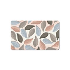 Leaves Pastel Background Nature Magnet (name Card) by Ravend