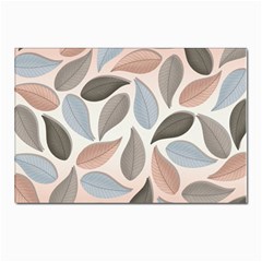 Leaves Pastel Background Nature Postcard 4 x 6  (pkg Of 10) by Ravend