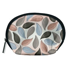 Leaves Pastel Background Nature Accessory Pouch (medium) by Ravend