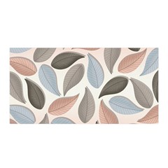 Leaves Pastel Background Nature Satin Wrap 35  X 70  by Ravend