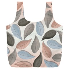 Leaves Pastel Background Nature Full Print Recycle Bag (xxxl) by Ravend