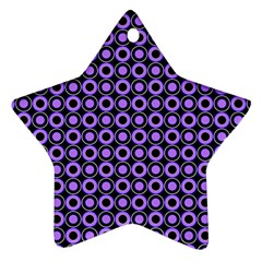 Mazipoodles Purple Donuts Polka Dot  Ornament (star) by Mazipoodles