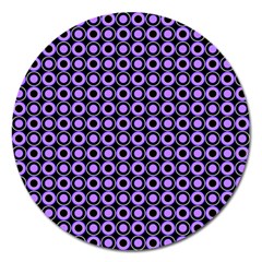 Mazipoodles Purple Donuts Polka Dot  Magnet 5  (round) by Mazipoodles