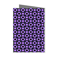 Mazipoodles Purple Donuts Polka Dot  Mini Greeting Cards (pkg Of 8)