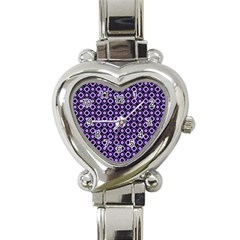 Mazipoodles Purple Donuts Polka Dot  Heart Italian Charm Watch by Mazipoodles