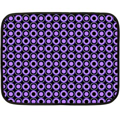 Mazipoodles Purple Donuts Polka Dot  Two Sides Fleece Blanket (mini) by Mazipoodles