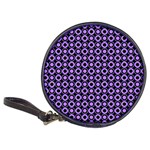 Mazipoodles Purple Donuts Polka Dot  Classic 20-CD Wallets Front