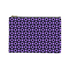 Mazipoodles Purple Donuts Polka Dot  Cosmetic Bag (large) by Mazipoodles