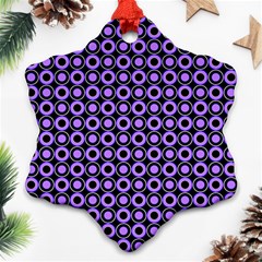 Mazipoodles Purple Donuts Polka Dot  Ornament (snowflake)